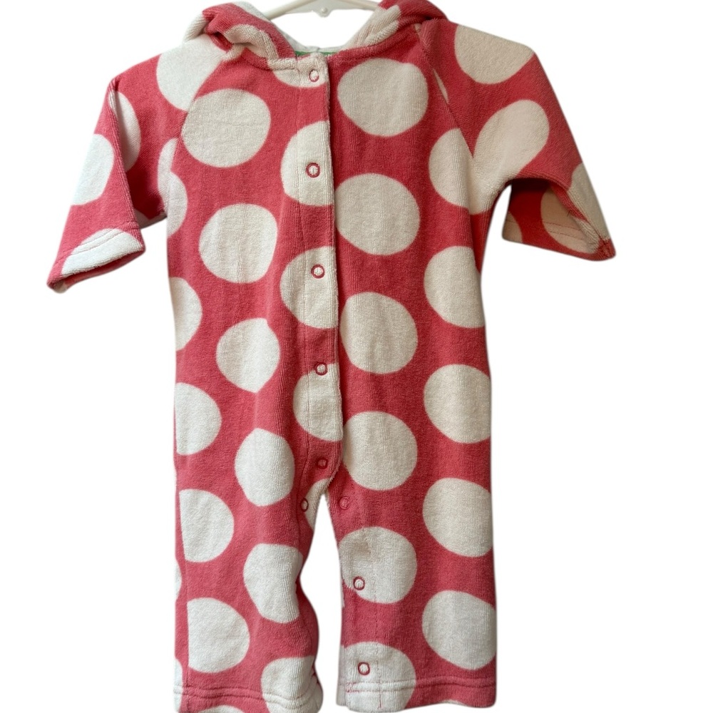 Baby Mini Boden Terry Toweling Hoodie Swim Coverup Pink 
Size: 0-3 Mos